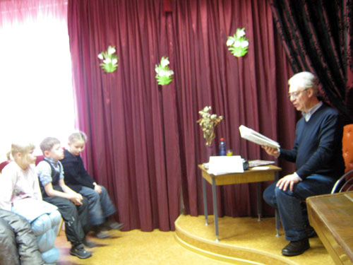 Встреча с писателем В. Луниным